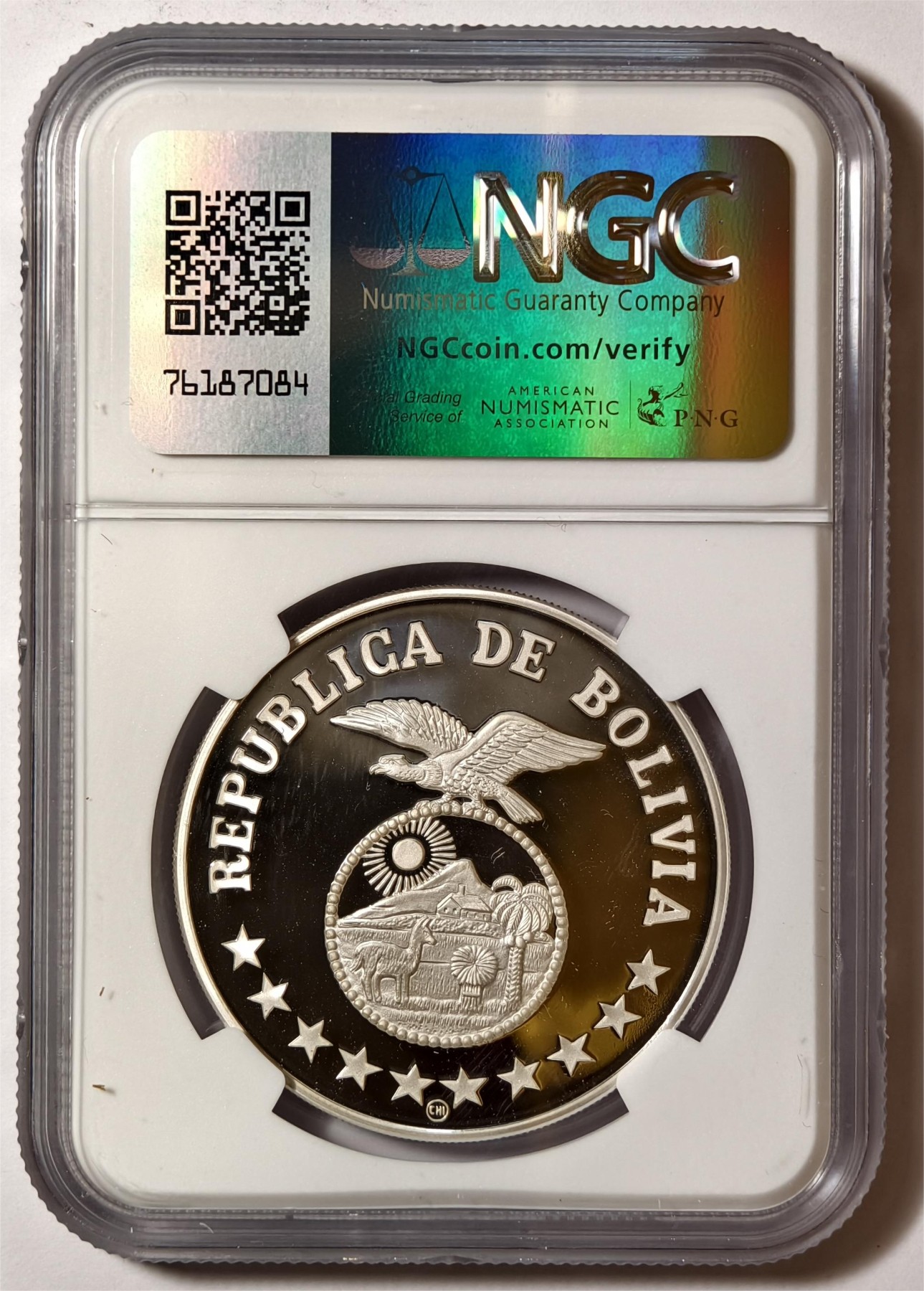 紫瑗钱币——第350期拍卖 玻利维亚 1979年 国际儿童年 200比索 银币 NGC PR69 UC
