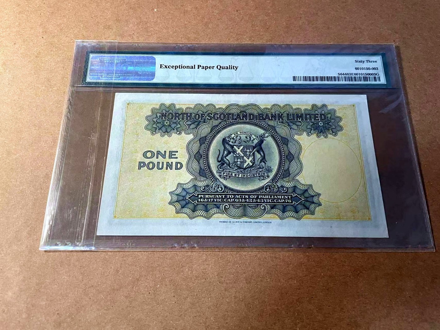 【Blue Auction】✨世界纸币精拍第461期【精】 【无47】苏格兰 1938-49年1镑 PMG63EPQ 