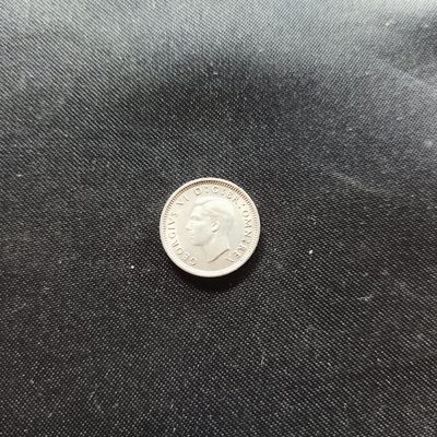 邮泉阁限时拍卖第一场 各国硬币专场 - 英国乔治六世1941年3便士0.500银币1.41克