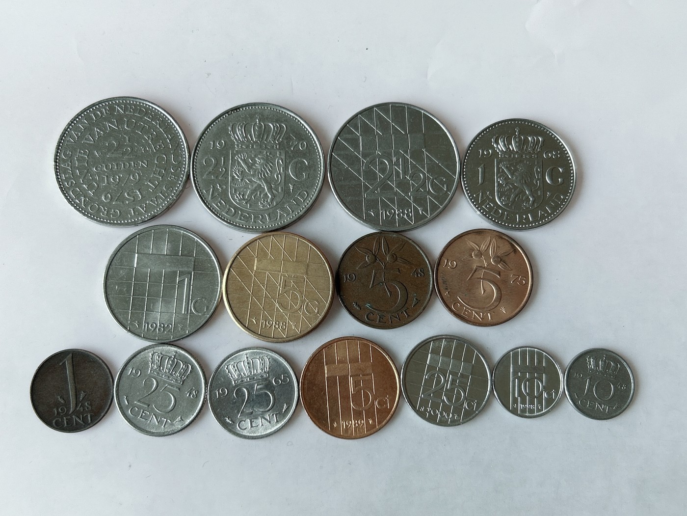 第一海外回流一元起拍收藏 散币专场 第78期 荷兰硬币 15枚 无重复