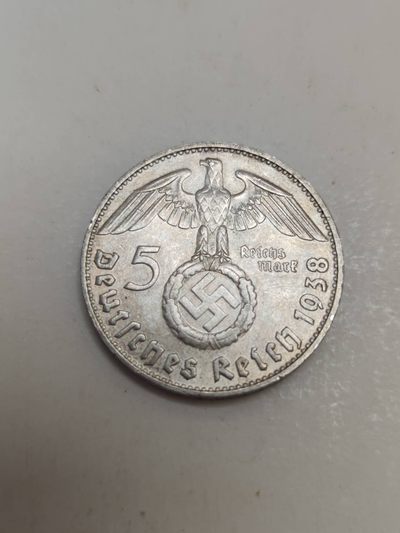 燕姐换藏第80拍 德国1938年五马克银币