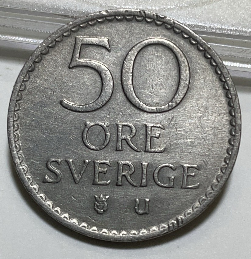 神仙姐姐散币好品专场第二十八期（无佣金满邮自动发出 1967 年瑞典 50 欧尔