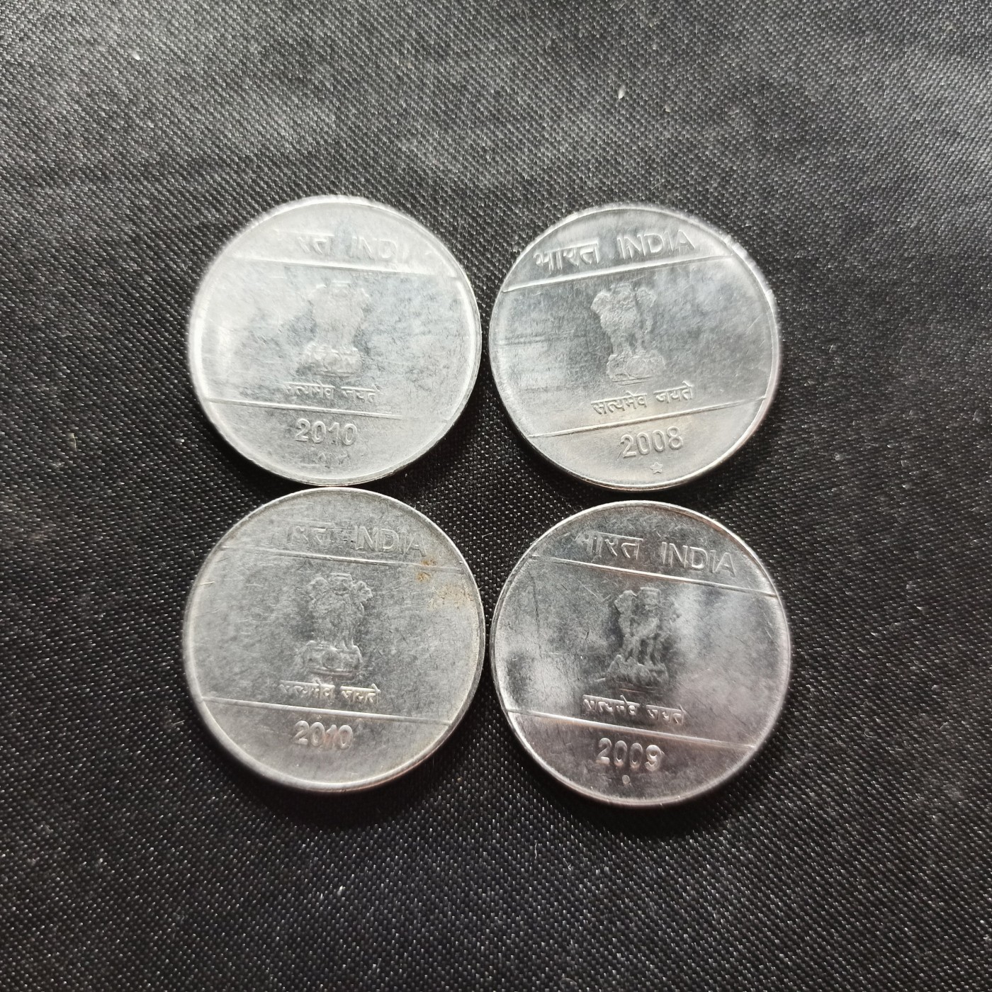 邮泉阁限时拍卖第一场 各国硬币专场 印度1卢比手势4个版别