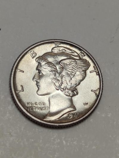 燕姐换藏第80拍 美国1941年十美分银币