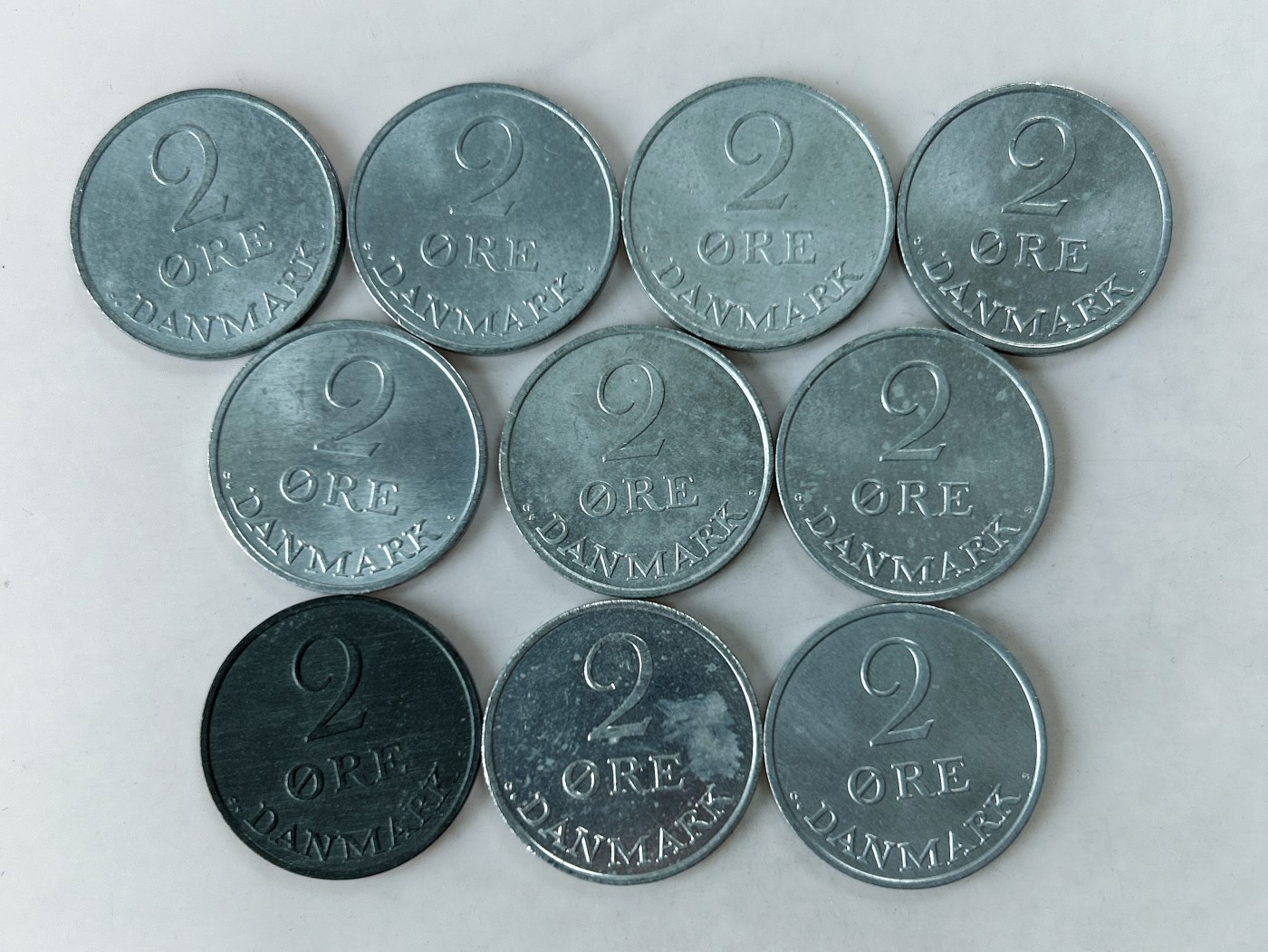 第一海外回流一元起拍收藏 散币专场 第78期 丹麦2欧尔锌币 10枚