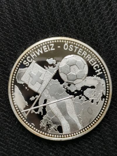 道一币馆币章第五十三场 - 瑞士 2008年欧锦赛纪念银章