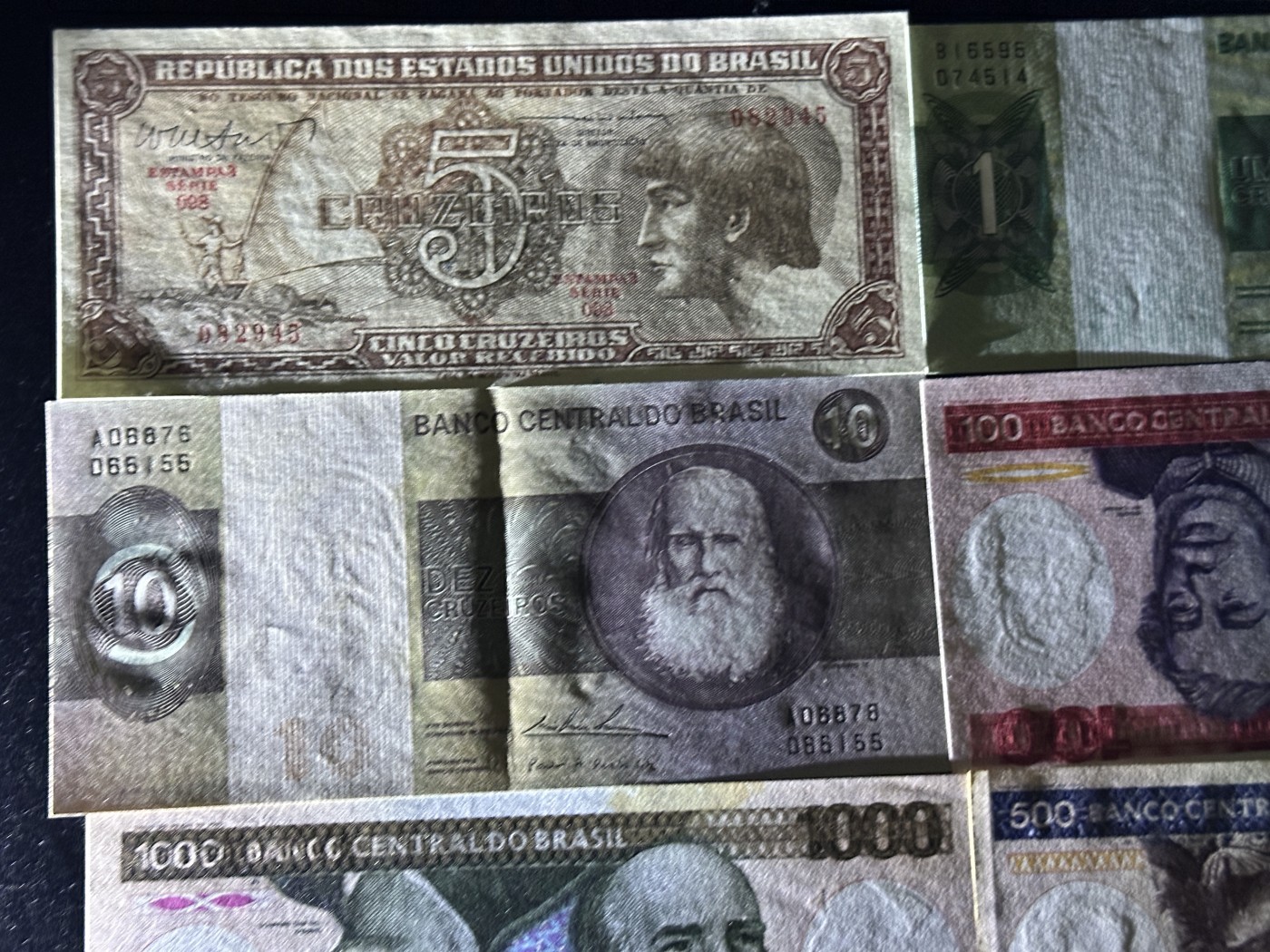 《外钞收藏家》第三百五十六期（美洲纸币专场） 巴西纸币13枚不同 一张有折 有几张有黄潮癍