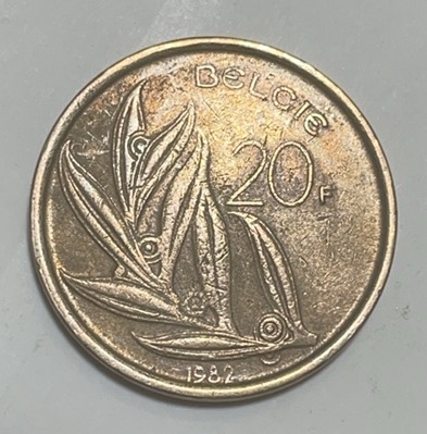 神仙姐姐散币好品专场第二十八期（无佣金满邮自动发出 1982 年比利时 20 法郎