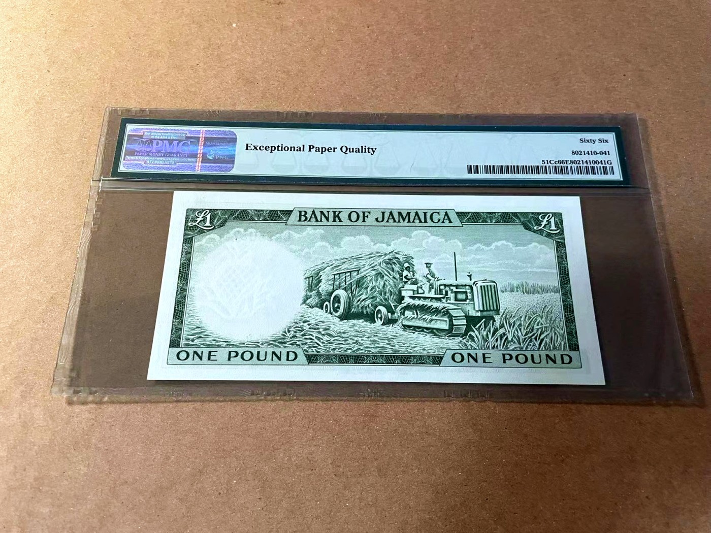 【Blue Auction】✨世界纸币精拍第461期【精】 牙买加 1960年1镑 女王 PMG66EPQ 高分