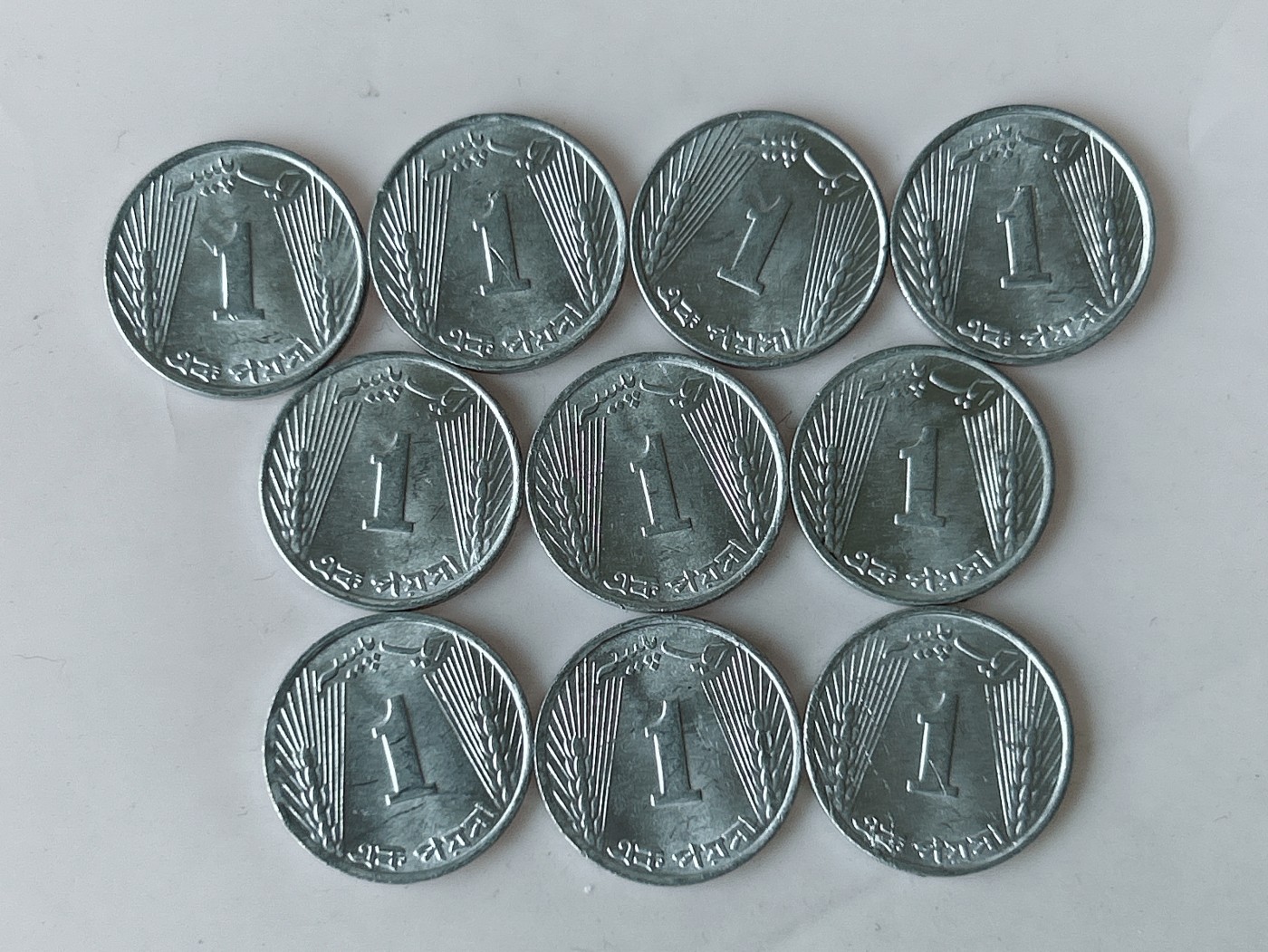 第一海外回流一元起拍收藏 散币专场 第78期 巴基斯坦70年代1派沙铝币 10枚