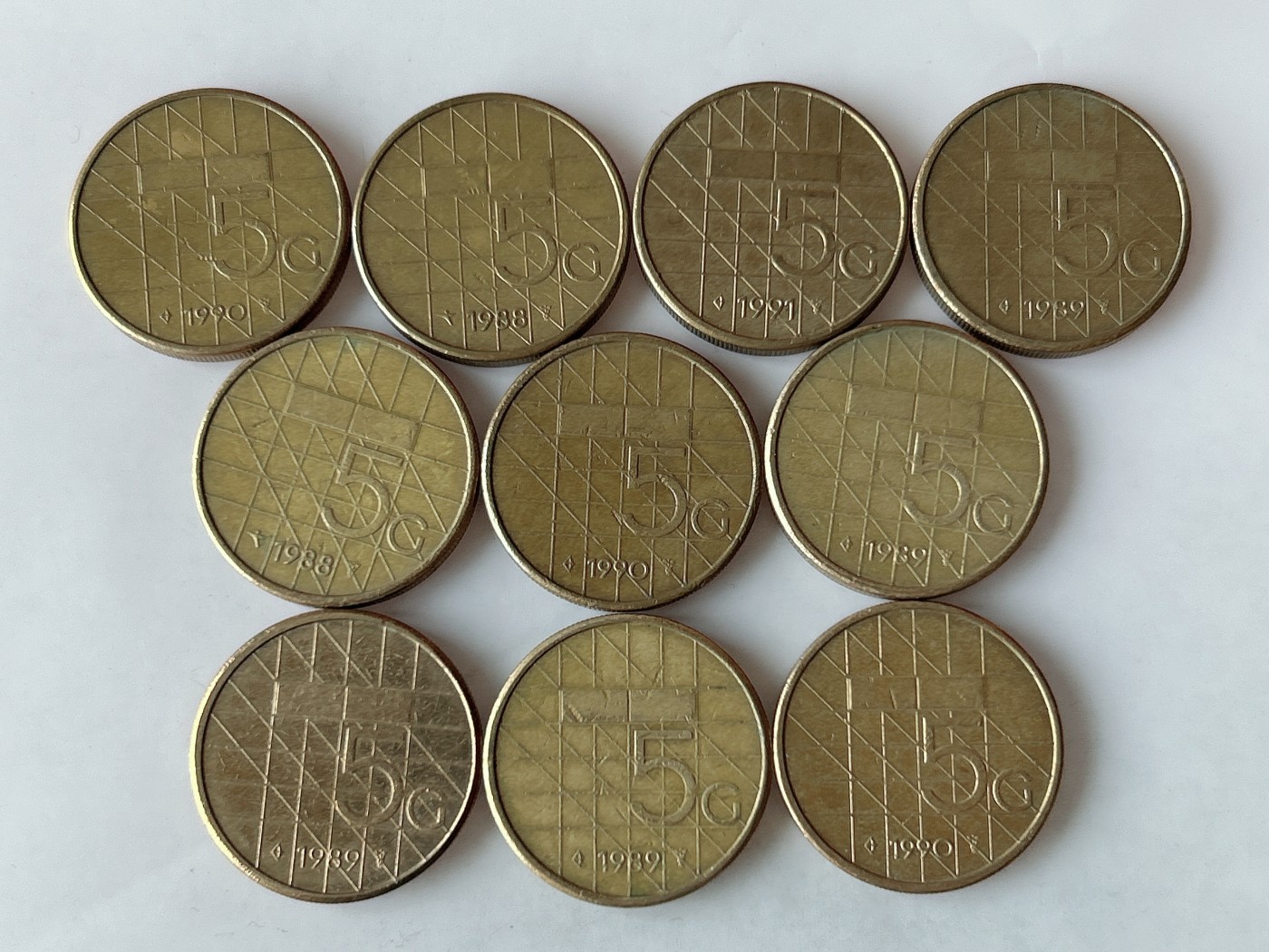 第一海外回流一元起拍收藏 散币专场 第78期 荷兰5盾 10枚