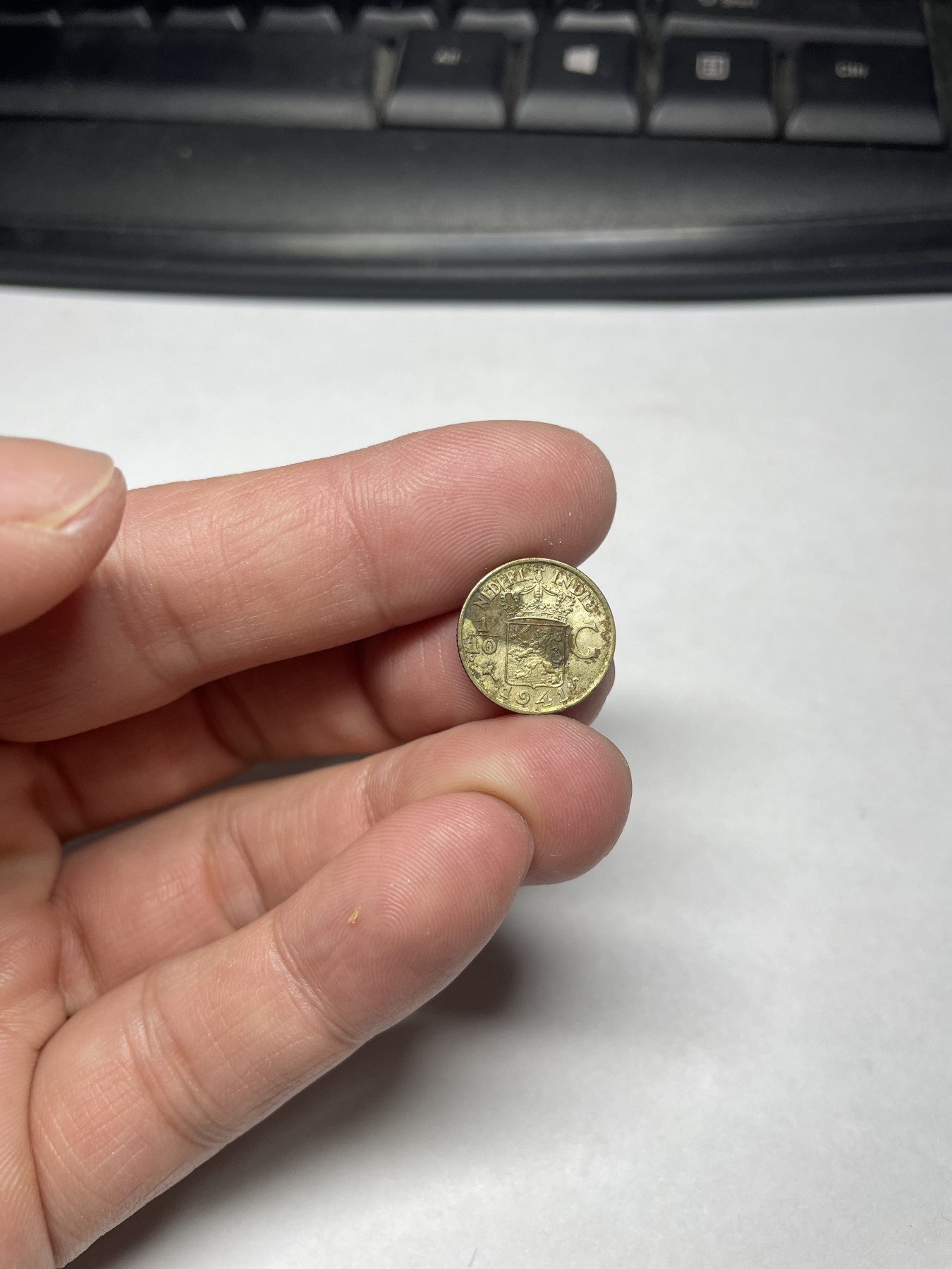 2024年集古藏今外币拍卖第四期-第4场—（总第34拍） 1941年荷属东印度1/10盾银币