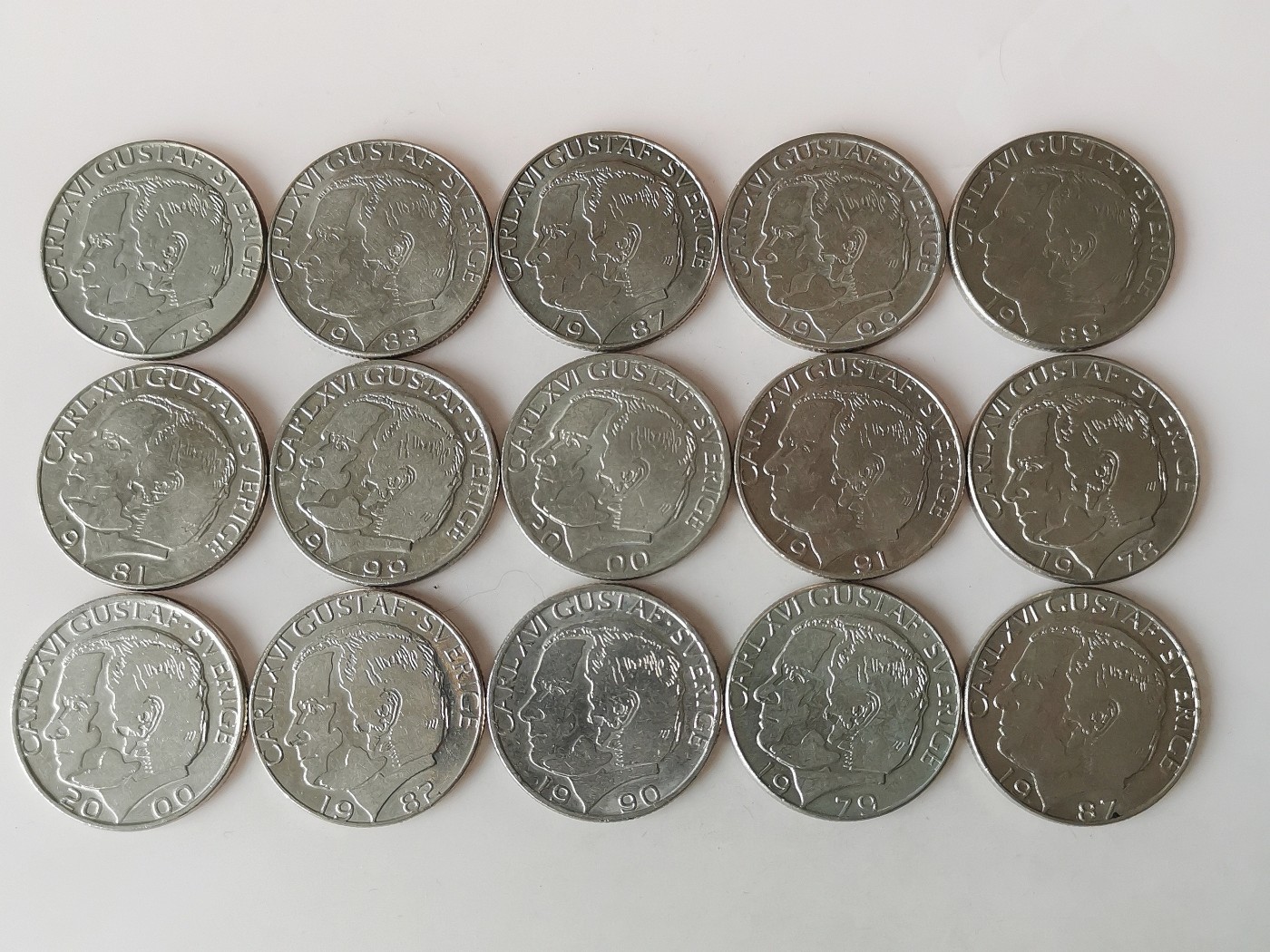 第一海外回流一元起拍收藏 散币专场 第79期 瑞典1克朗 15枚