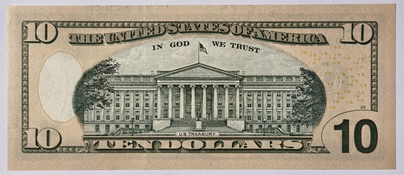 紫瑗钱币——第353期拍卖——纸币场 美国 2013年 C版 无序列 亚历山大·汉密尔顿 10美元 彩色版 UNC