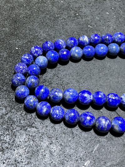 天然阿富汗老矿青金石108手串一条 天然阿富汗老矿青金石108手串一条