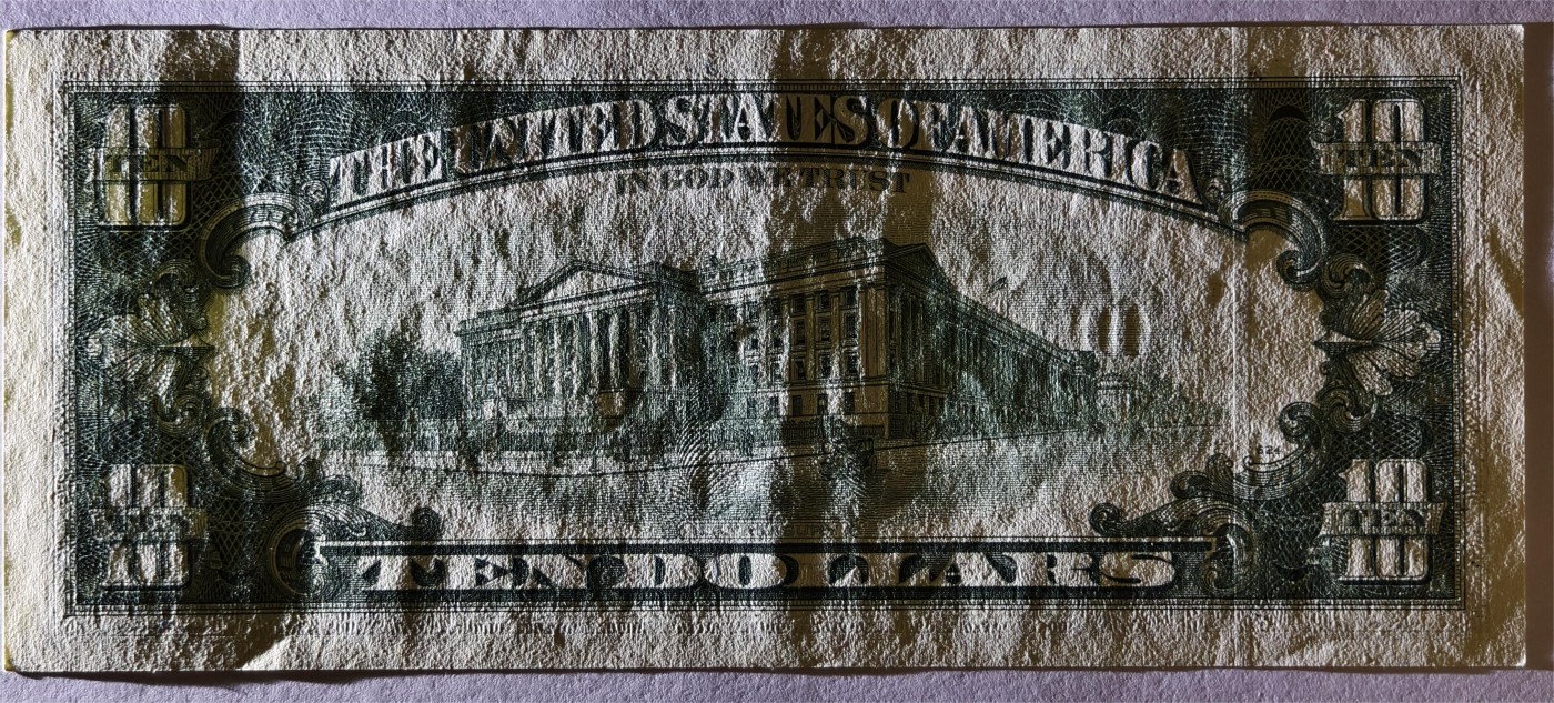 紫瑗钱币——第353期拍卖——纸币场 美国 1995年 D版 无序列 亚历山大·汉密尔顿 10美元 小头版 AU