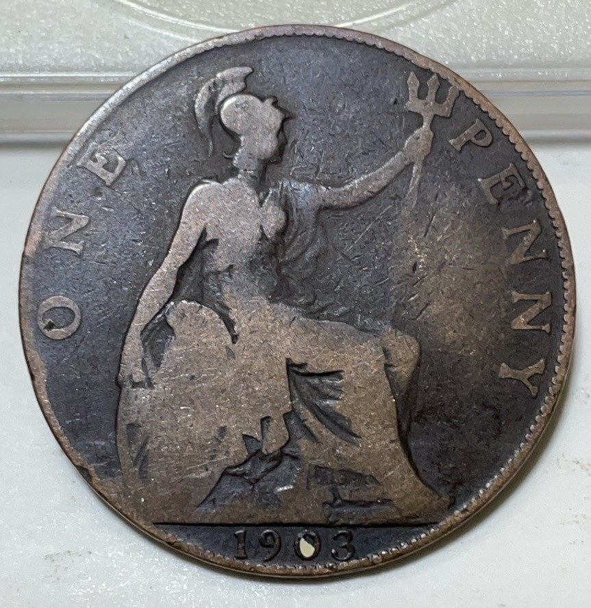 神仙姐姐散币好品专场第二十九期（无佣金满邮自动发出 1903 年英国爱德华七世一便士