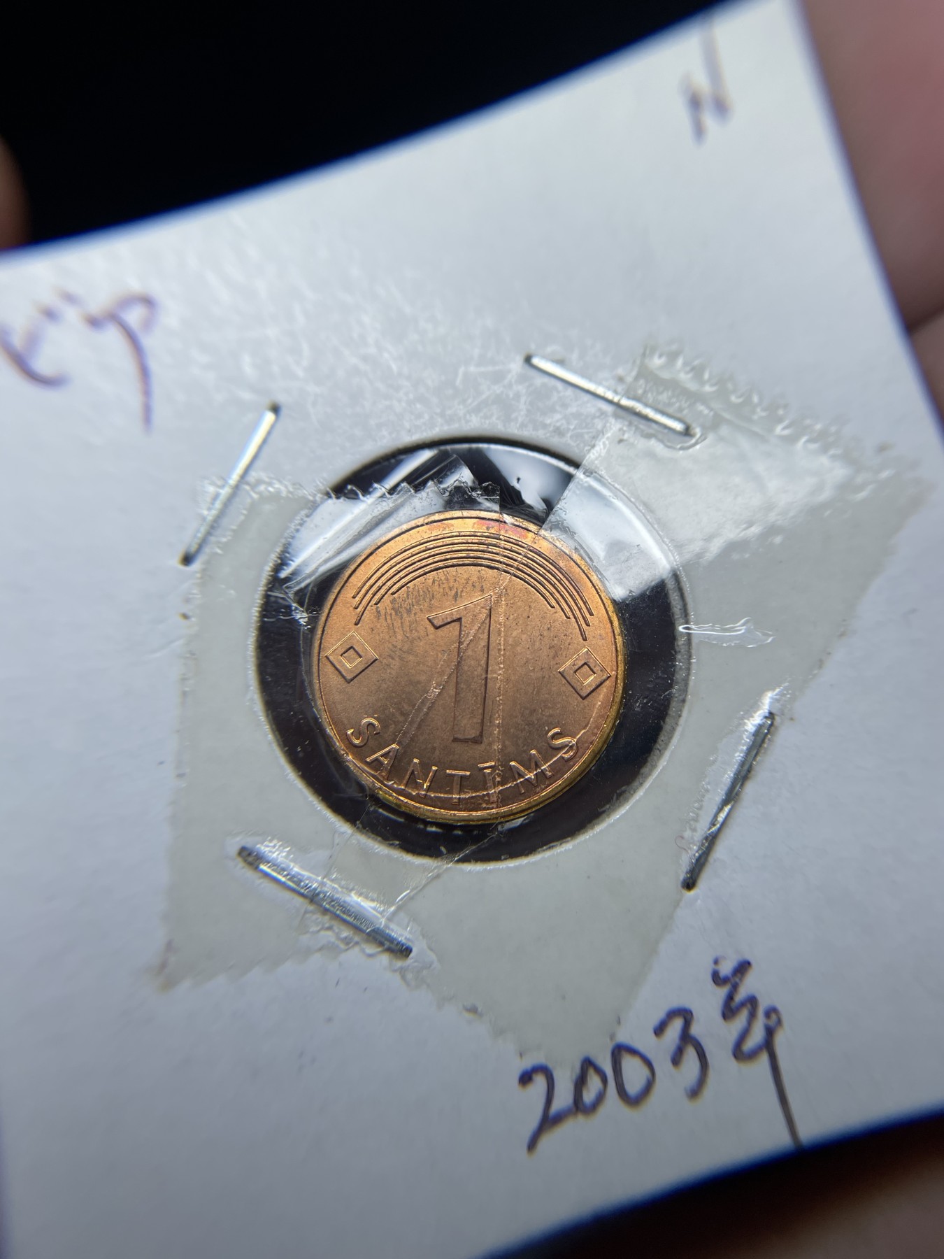 2024年集古藏今外币拍卖第四期-第4场—（总第34拍） 2003年拉脱维亚1分