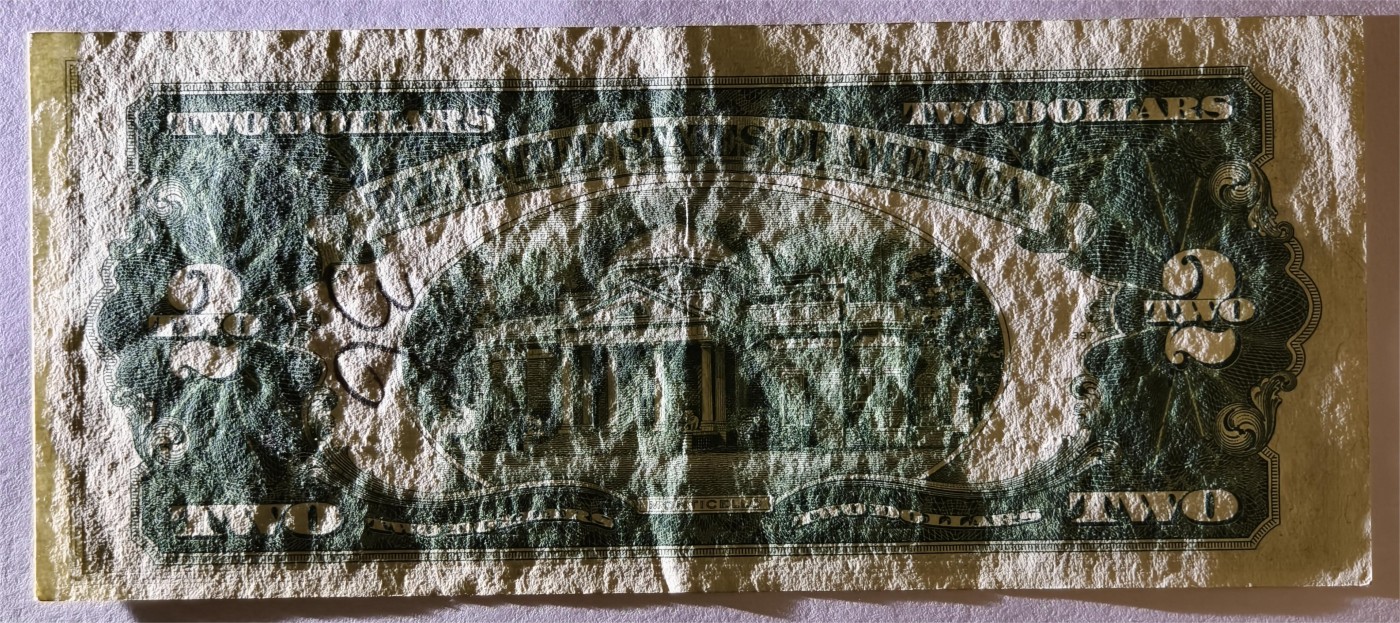 紫瑗钱币——第353期拍卖——纸币场 美国 1953年 B序列 托马斯·杰斐逊 2美元 红印 政府券 AU