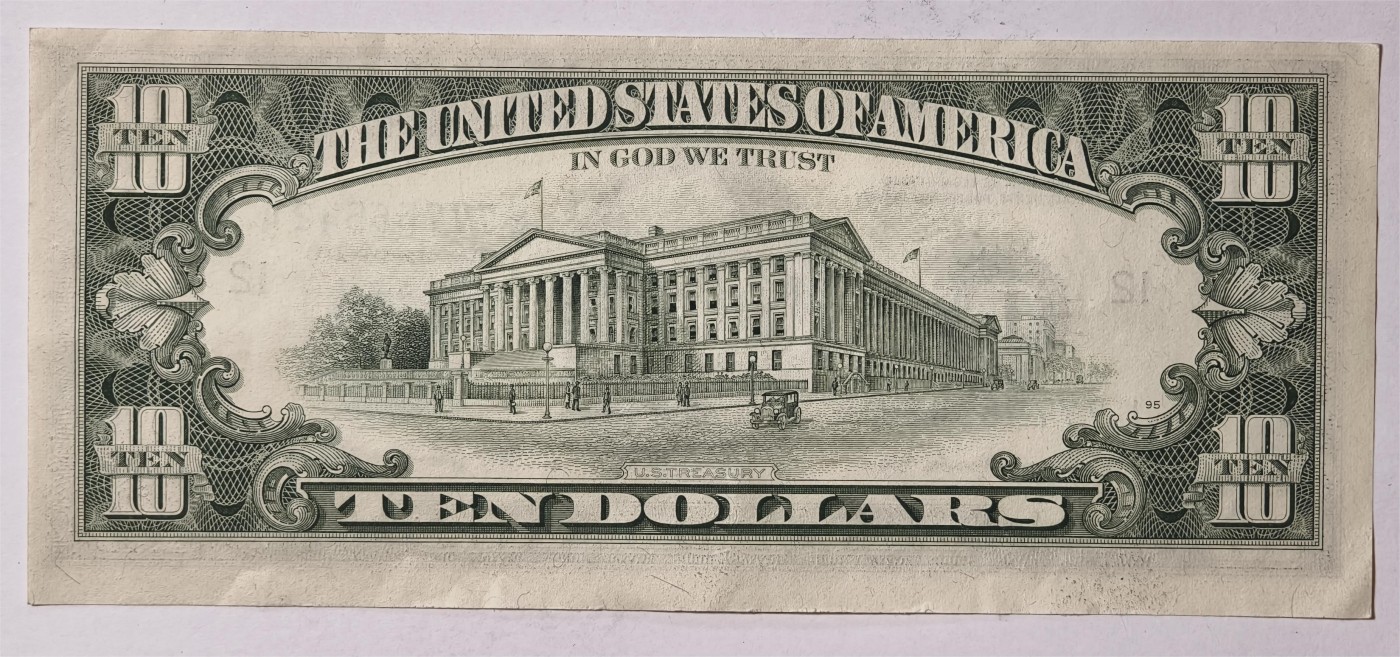 紫瑗钱币——第353期拍卖——纸币场 美国 1985年 L版 无序列 亚历山大·汉密尔顿 10美元 小头版 UNC-