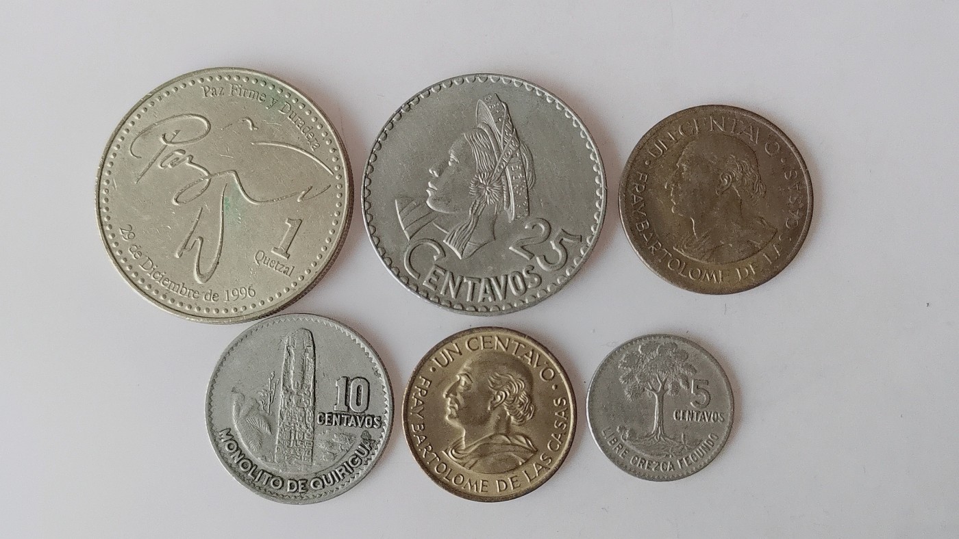 第一海外回流一元起拍收藏 散币专场 第79期 危地马拉硬币 6枚