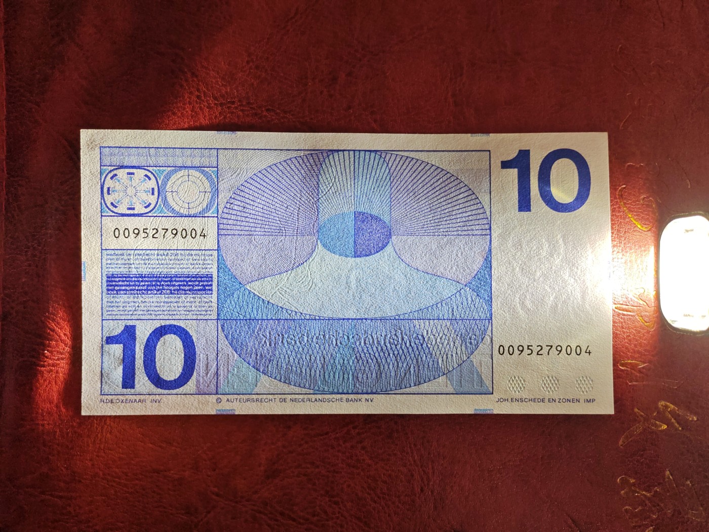 荷兰人像版10盾纸币 1968年 全新UNC