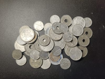 ↓君缘收藏61期☞钱币邮品↓无佣金、可寄存、满10元包邮  - 日本钱币50枚