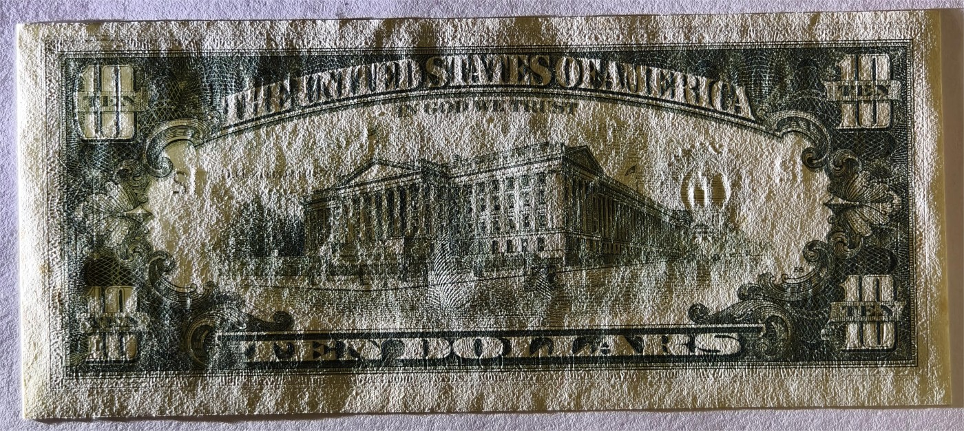 紫瑗钱币——第381期拍卖——纸币场 【双尾1】美国 1988年 L版 A序列 亚历山大·汉密尔顿 10美元 小头版 UNC-(有斑）