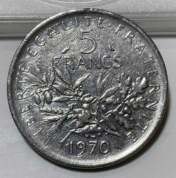 神仙姐姐散币好品专场第二十九期（无佣金满邮自动发出 法国 5 法郎