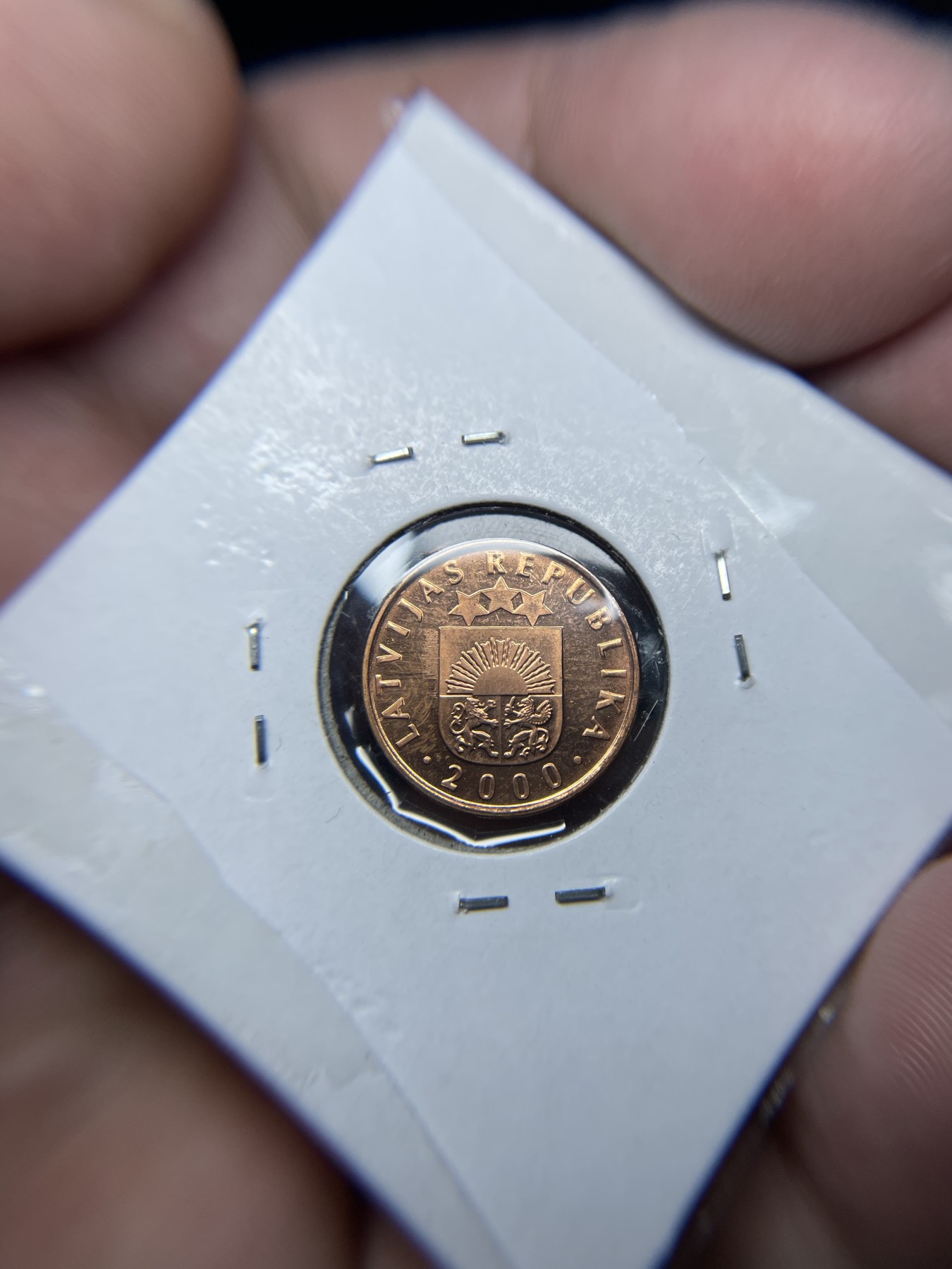 2024年集古藏今外币拍卖第四期-第4场—（总第34拍） 2000年拉脱维亚2分