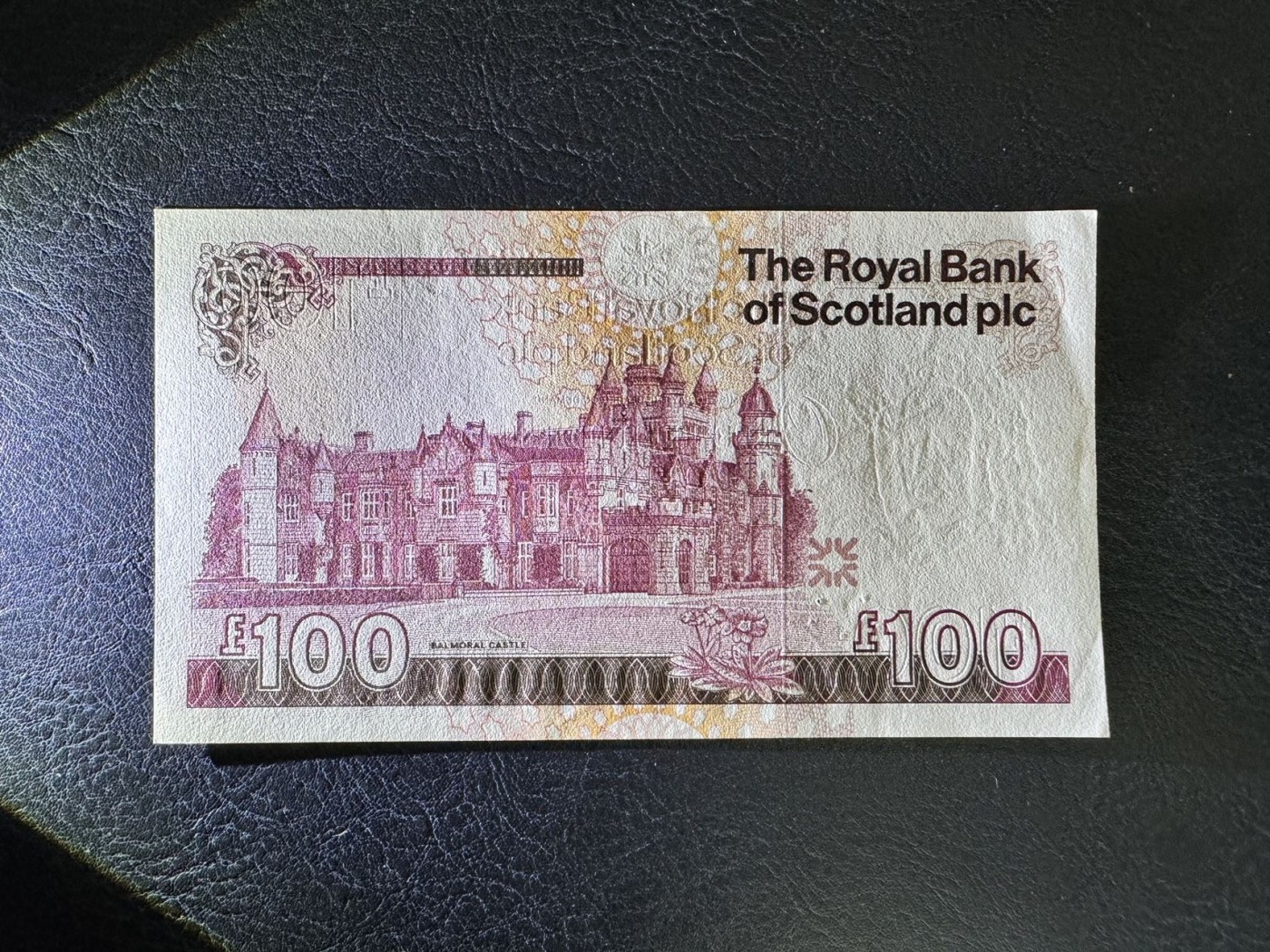 收藏联盟Quantum Auction 第337期拍卖  苏格兰皇家银行2007年100镑 品相UNC- 有针孔 大票幅