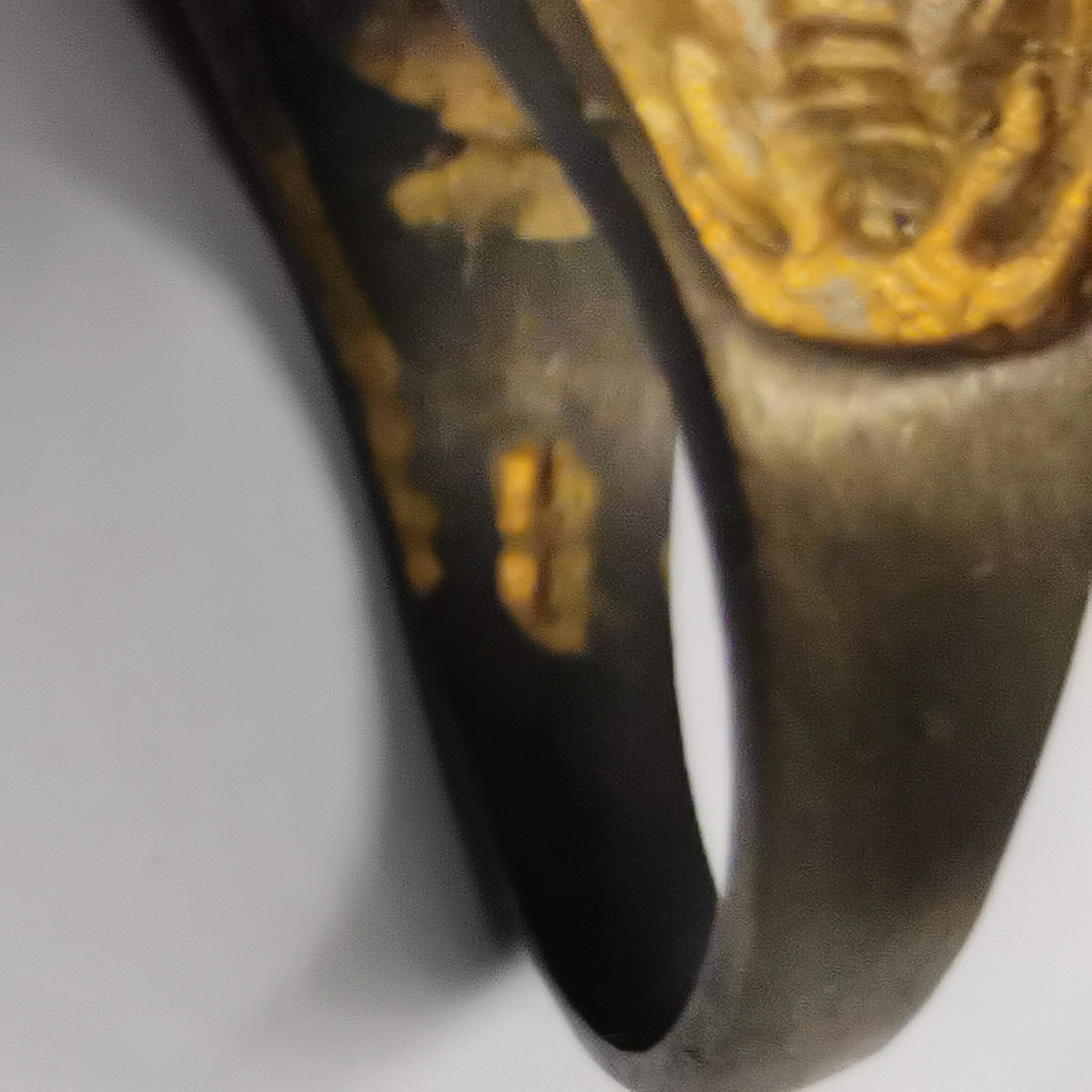 星月云阁杂件拍卖第2期 鎏金铜戒指