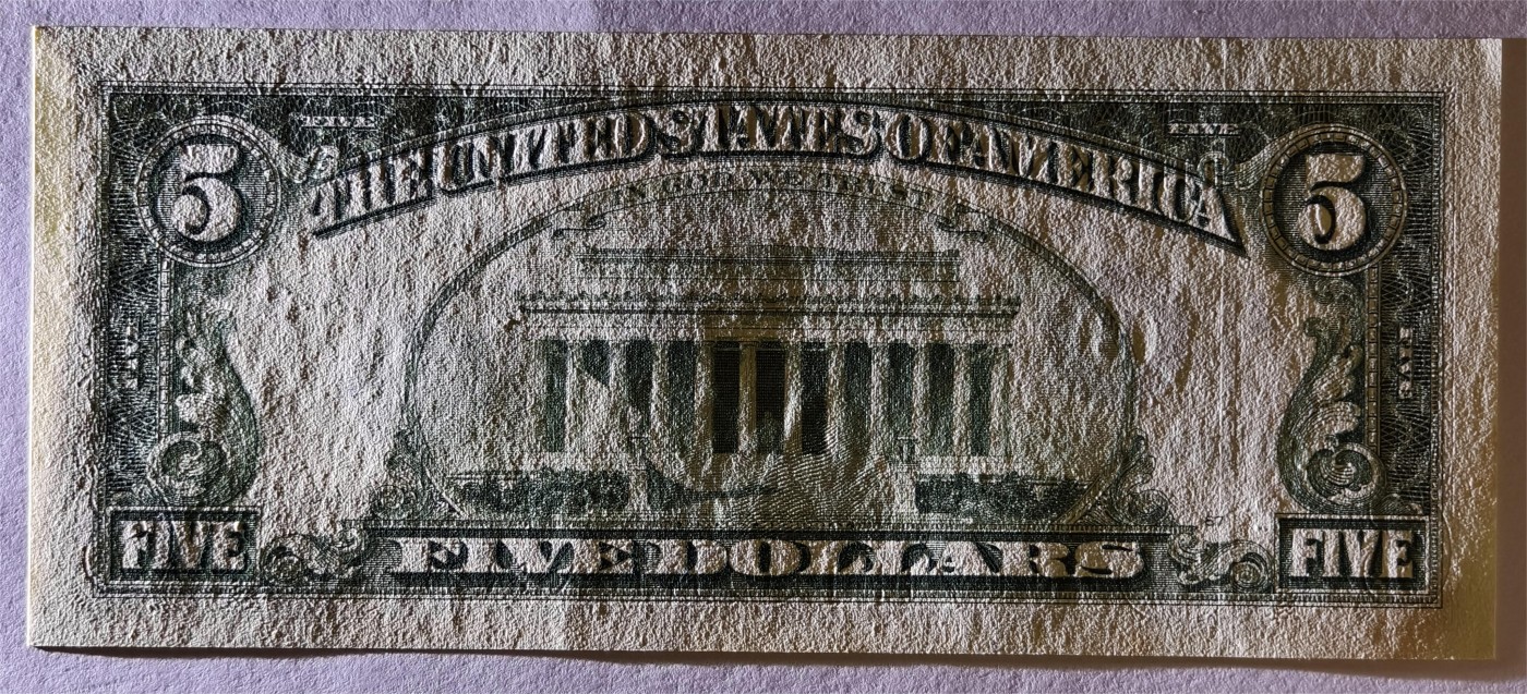 紫瑗钱币——第353期拍卖——纸币场 美国 1995年 B版 无序列 亚伯拉罕·林肯 5美元 小头版 UNC