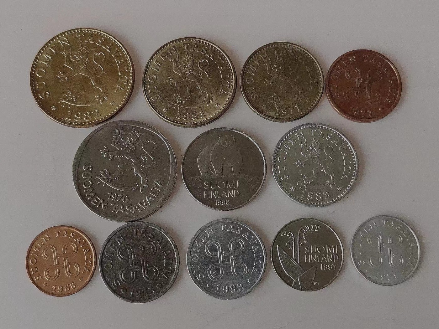 第一海外回流一元起拍收藏 散币专场 第79期 芬兰硬币 12枚