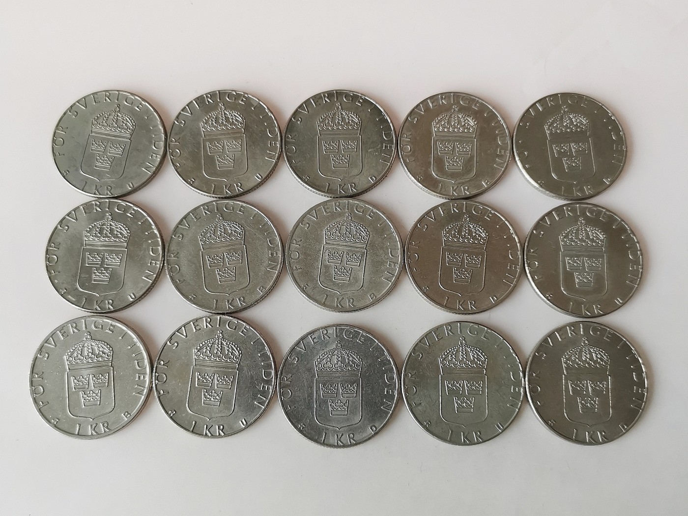 第一海外回流一元起拍收藏 散币专场 第79期 瑞典1克朗 15枚