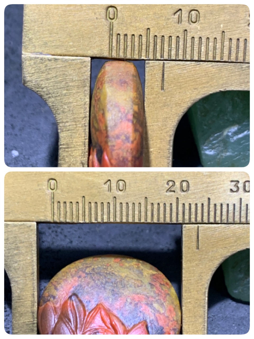 精美亚光草花纹战国红玛瑙手工俏色巧雕荷花板珠一个！