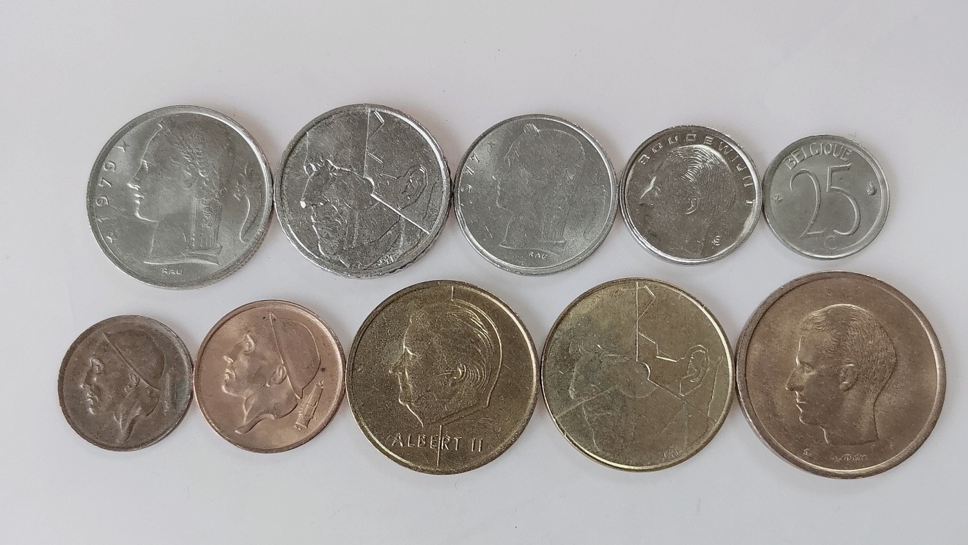 第一海外回流一元起拍收藏 散币专场 第79期 比利时硬币 10枚 不同版本