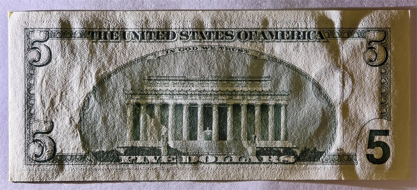 紫瑗钱币——第353期拍卖——纸币场 美国 2003年 B版 A序列 亚伯拉罕·林肯 5美元 大头版 UNC