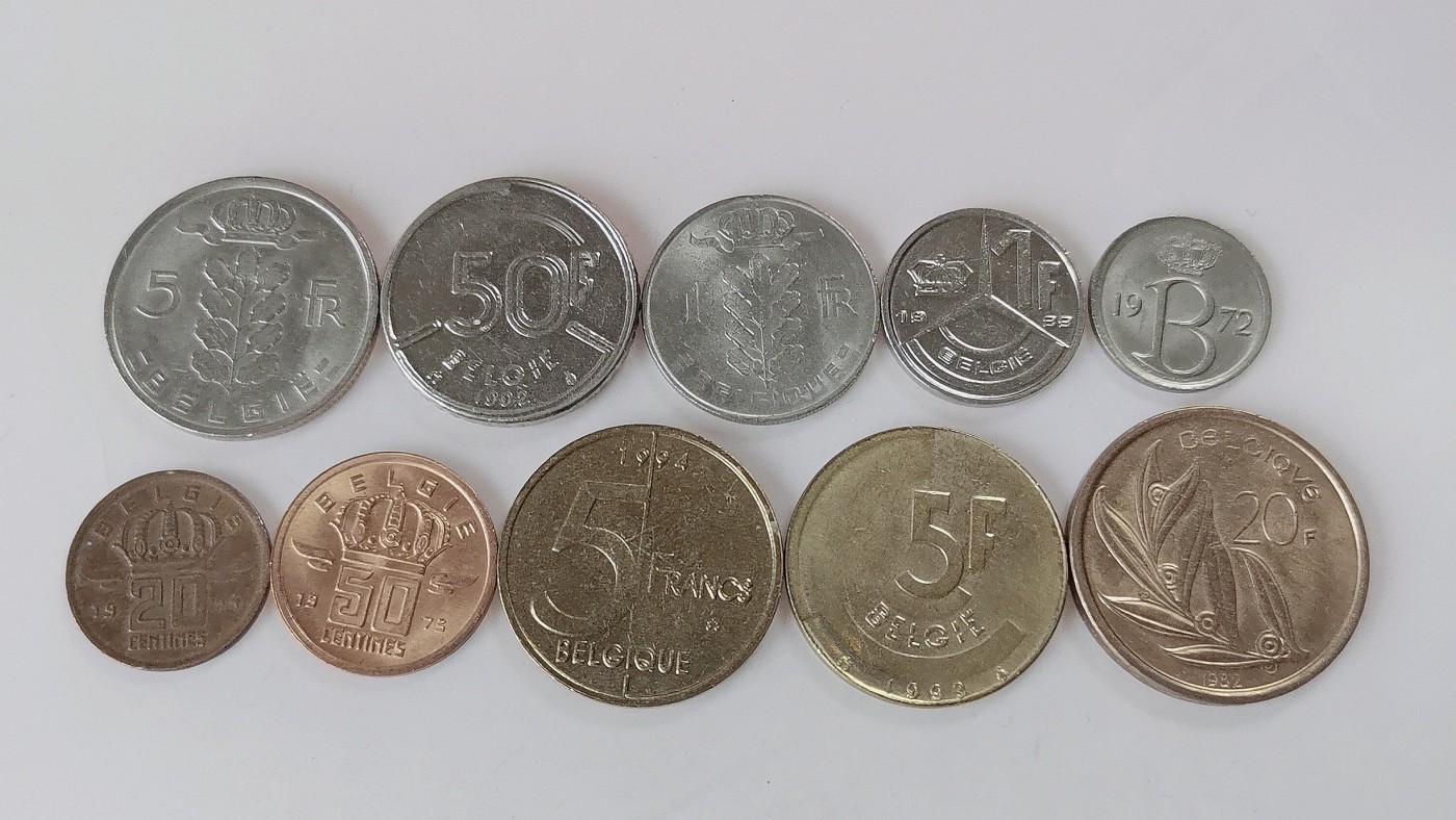 第一海外回流一元起拍收藏 散币专场 第79期 比利时硬币 10枚 不同版本