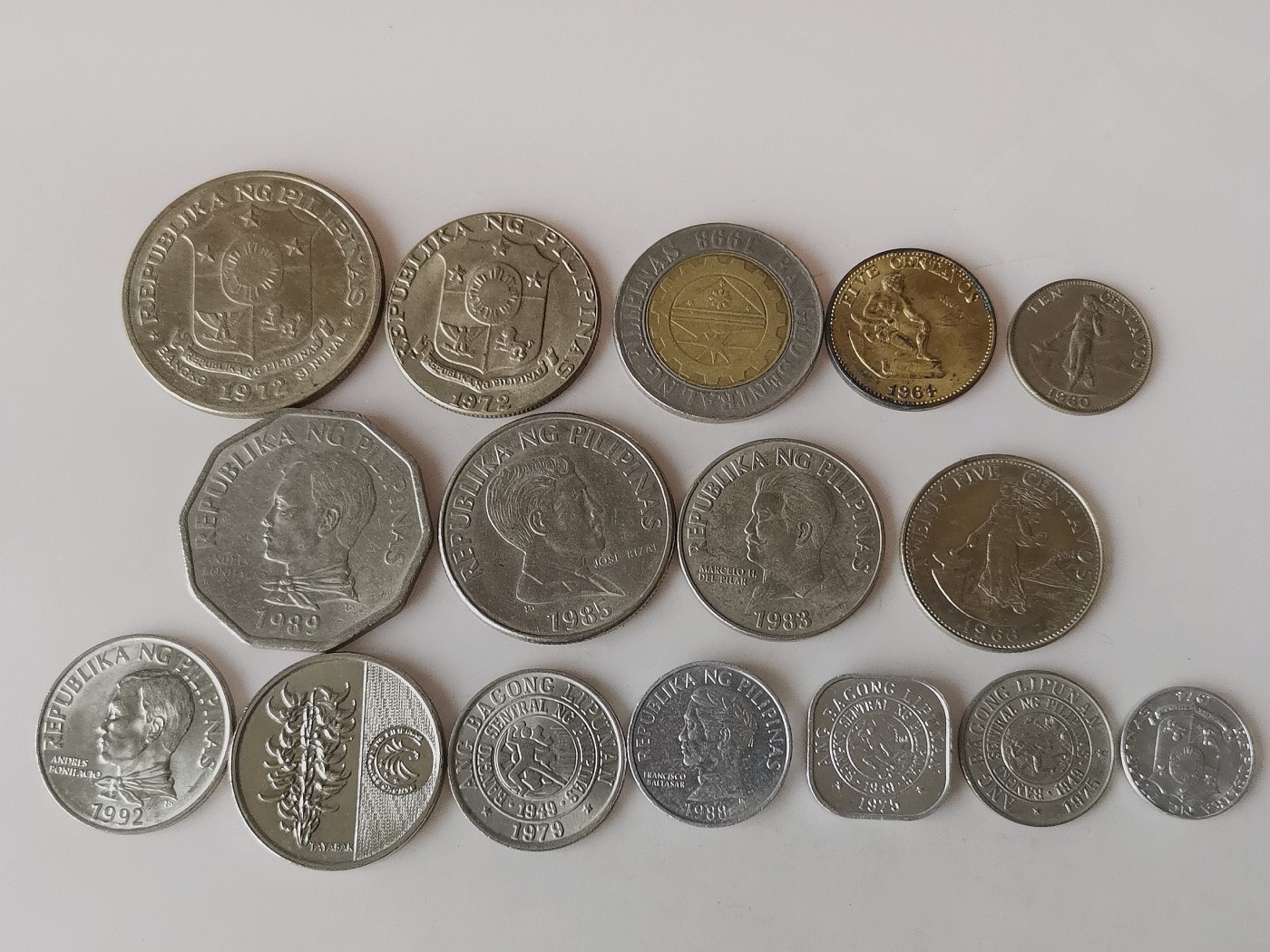 第一海外回流一元起拍收藏 散币专场 第79期 菲律宾硬币 16枚