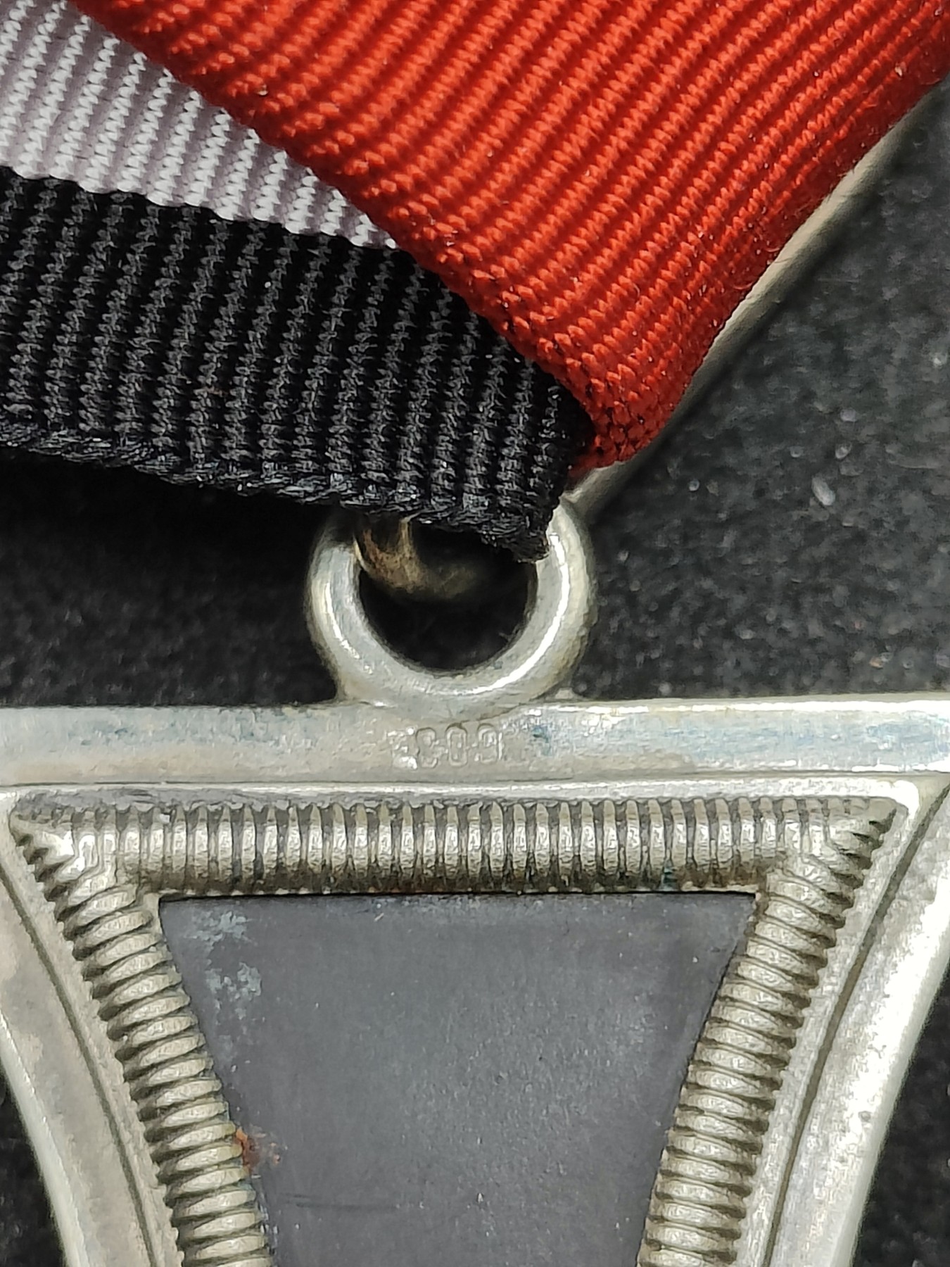 全场0元起拍 第147期 咸鱼国勋章拍卖专场 4月14日（周日）下午6：00开始 西德57版RK骑士级铁十字勋章早期银质三层结构带标 