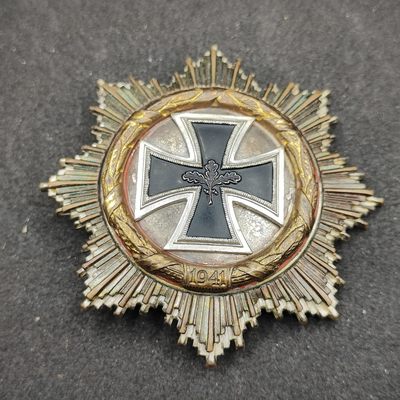 全场0元起拍 第147期 咸鱼国勋章拍卖专场 4月14日（周日）下午6：00开始 - 西德57版金DK煎蛋大德意志十字勋章