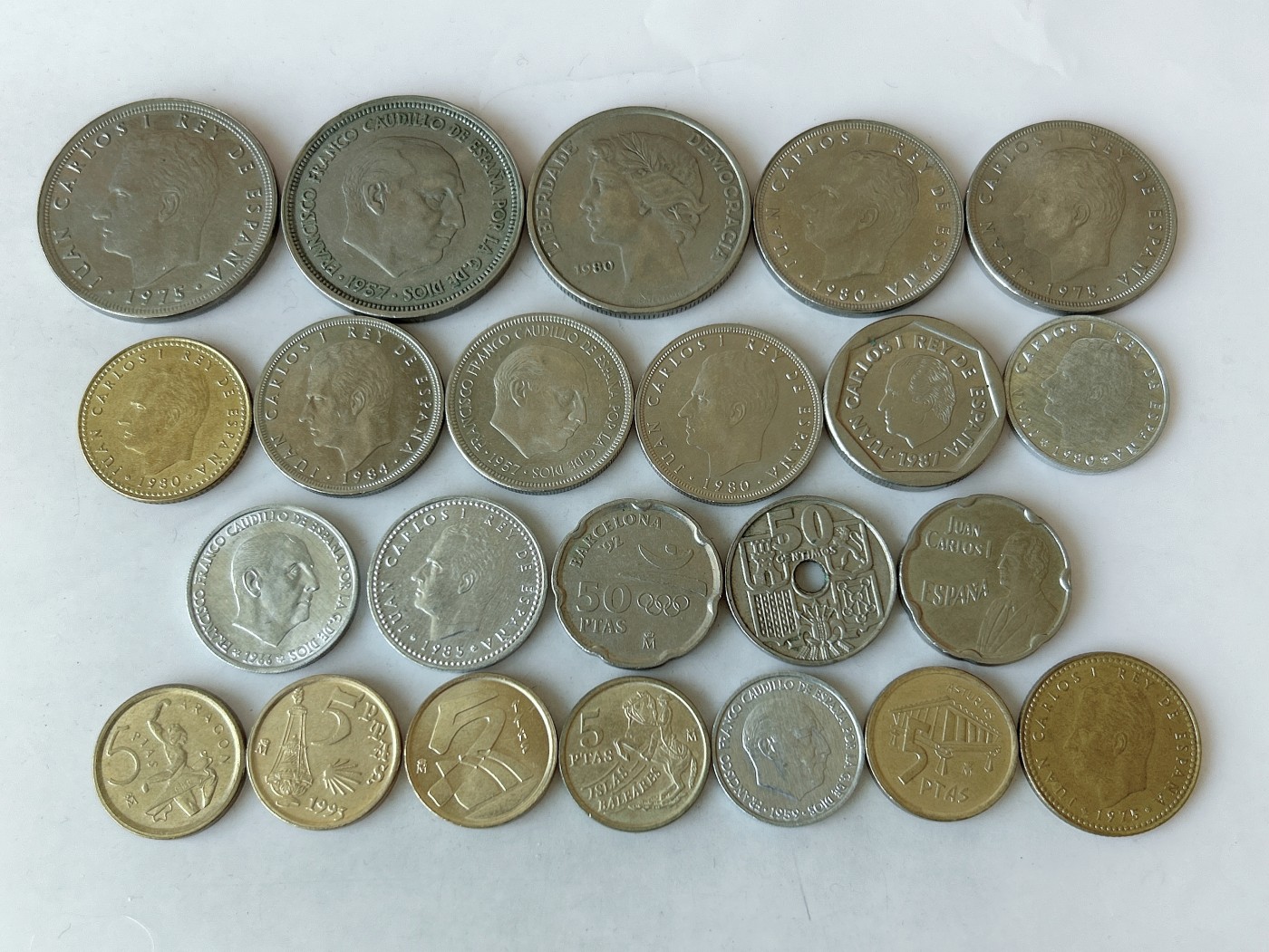 第一海外回流一元起拍收藏 散币专场 第80期 西班牙硬币 23枚 无重复