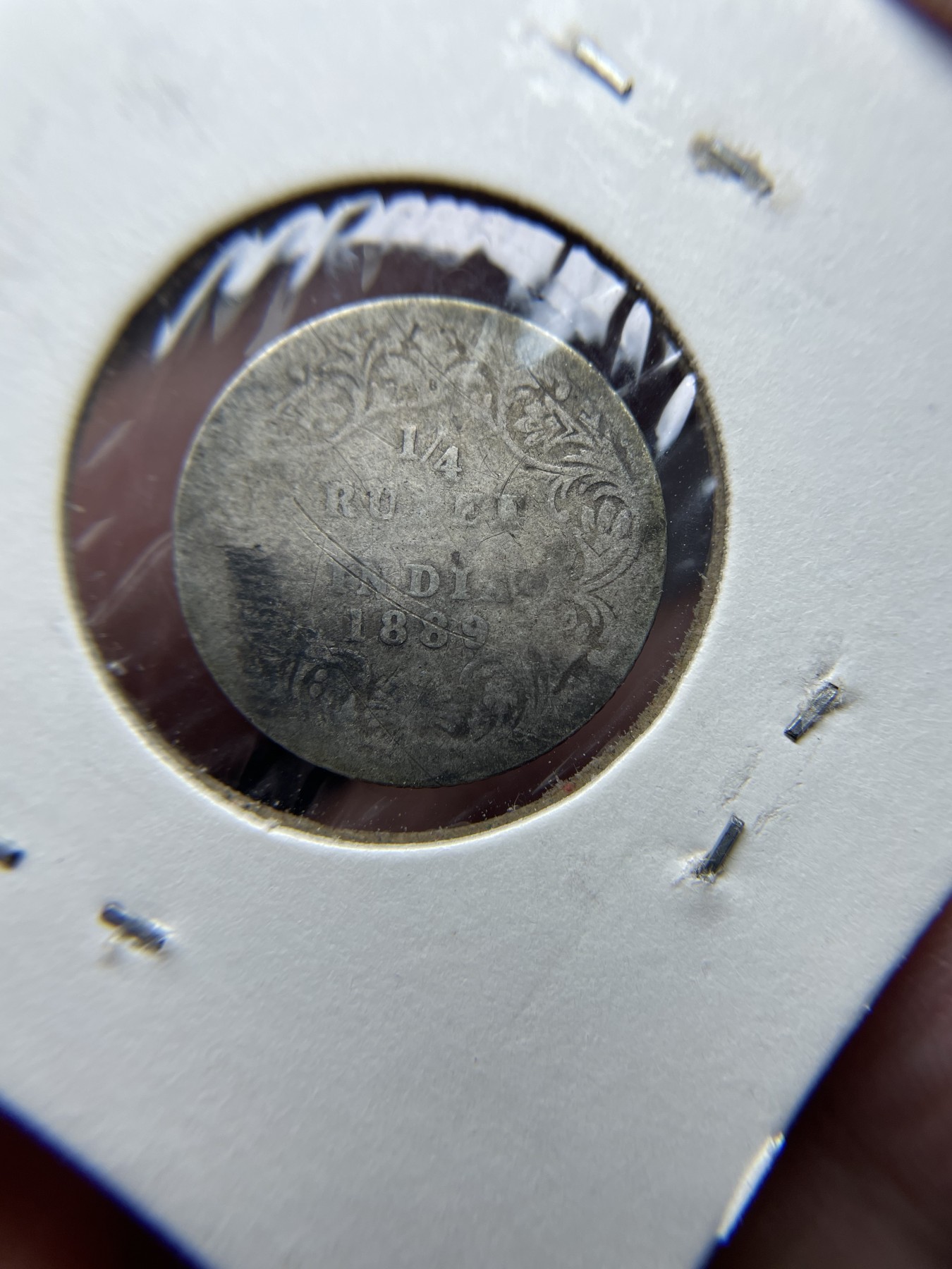 2024年集古藏今外币拍卖第四期-第5场—（总第35拍） 1899年英属印度1/4安娜银币