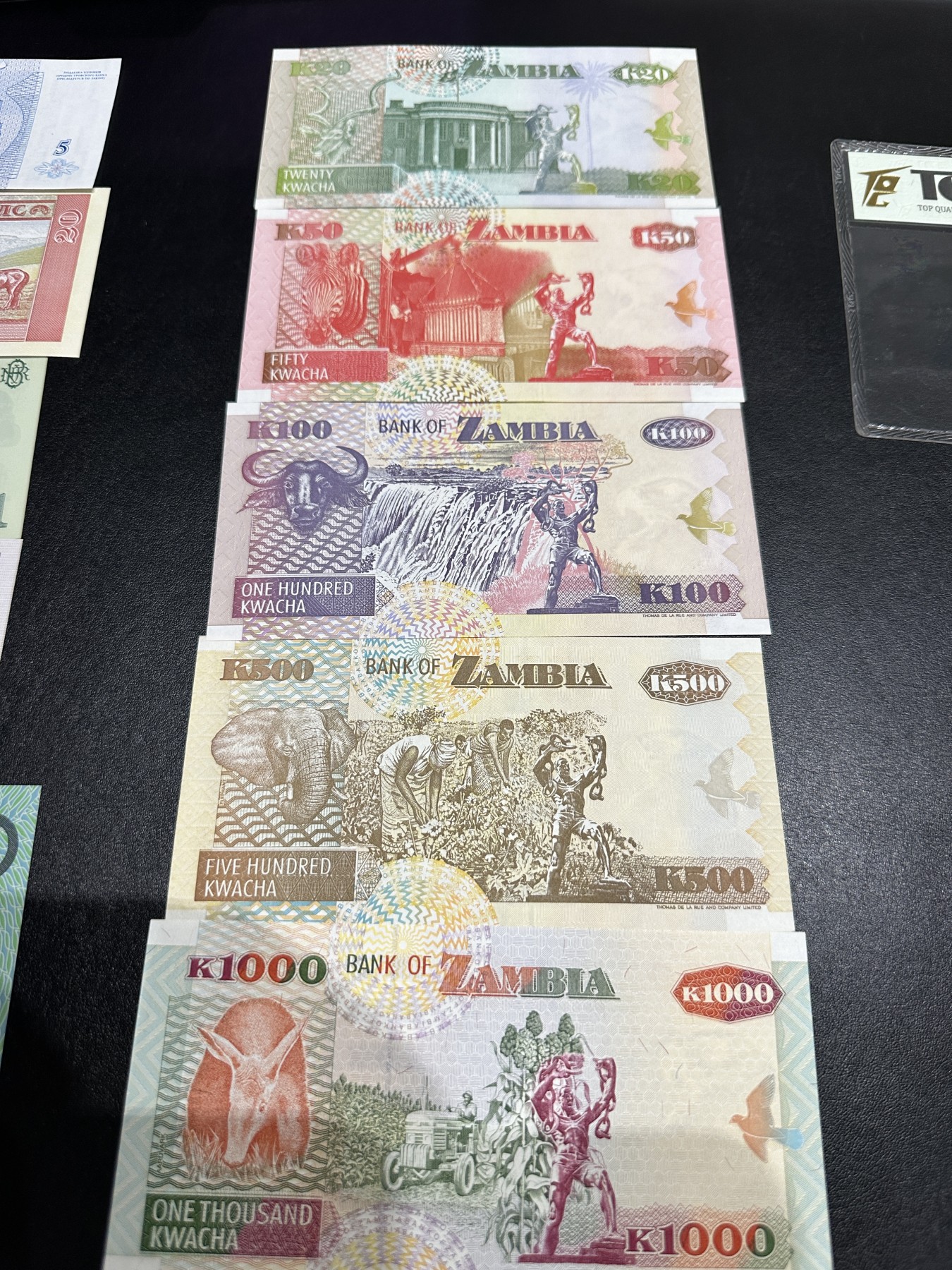 《外钞收藏家》第三百五十八期（连拍第三场） 赞比亚5枚套 全新UNC