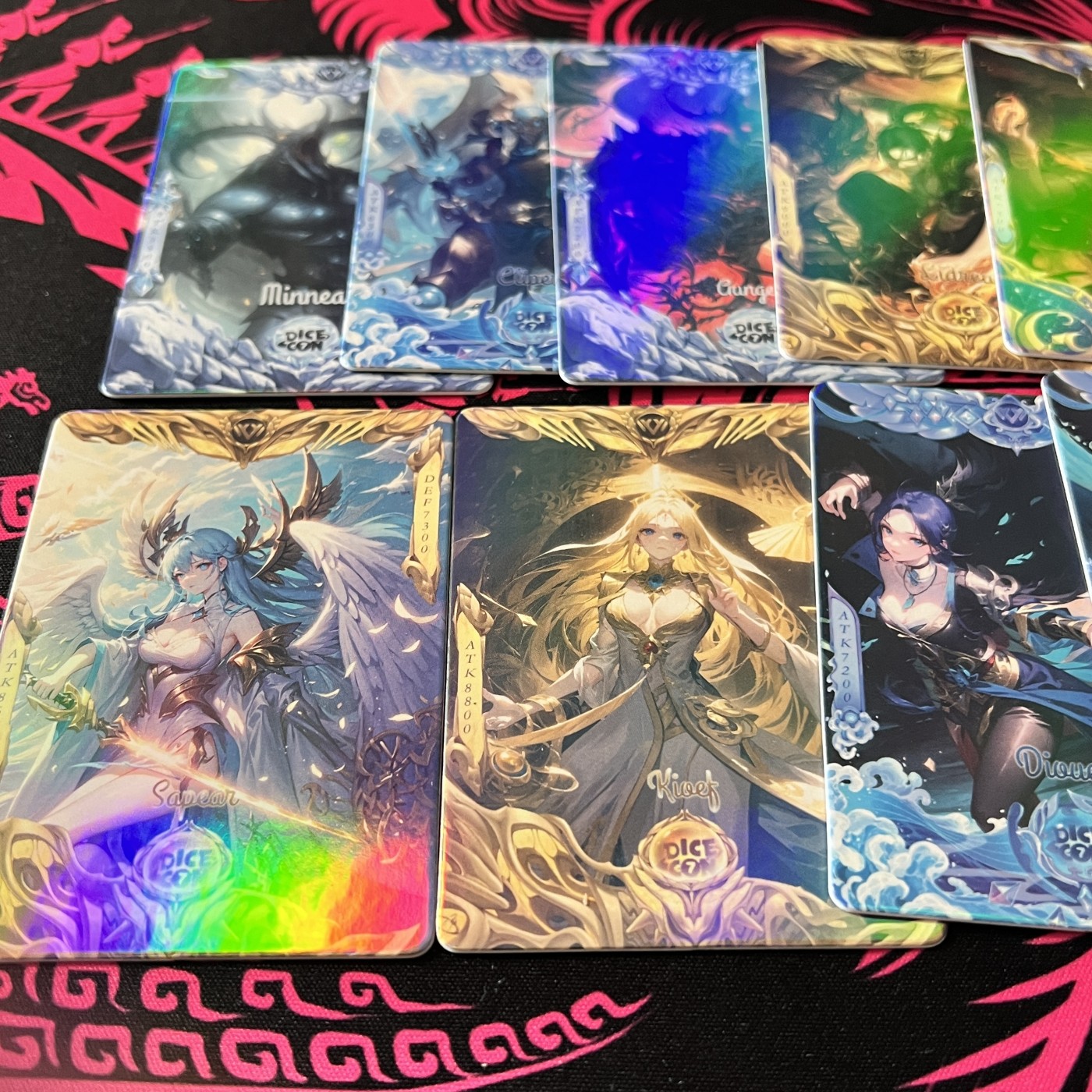 锦色铺子的卡拍  第17期 那年的花季雨季  彩闪卡10张有美女有怪兽有男人