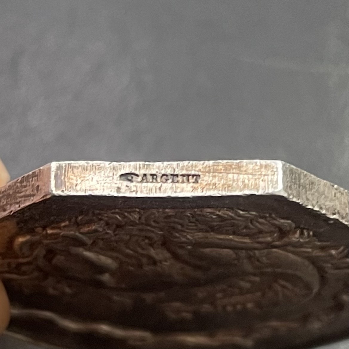 「木头集藏」章牌专场-第40期 法国火灾互助保险银章  直径：37mm，26.9g，边铭：手指 ARGENT （1845-1860年）