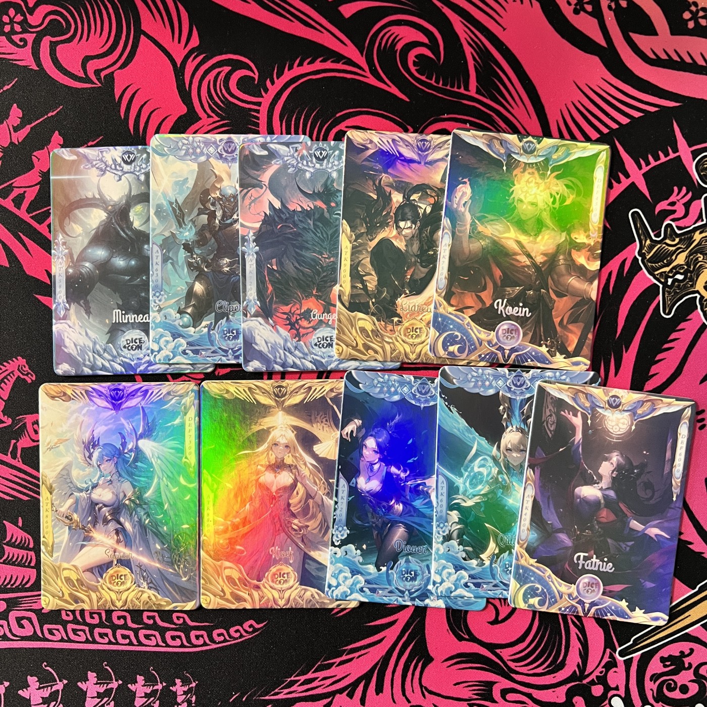 锦色铺子的卡拍  第17期 那年的花季雨季  彩闪卡10张有美女有怪兽有男人