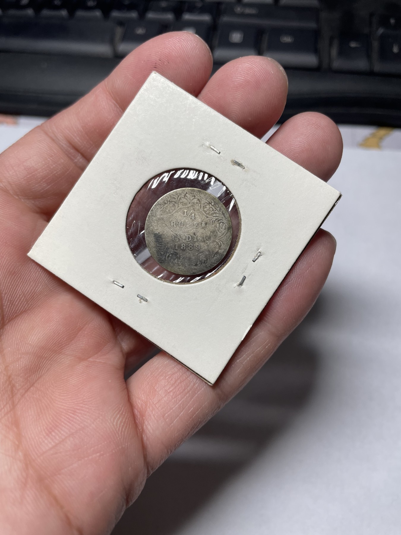 2024年集古藏今外币拍卖第四期-第5场—（总第35拍） 1899年英属印度1/4安娜银币