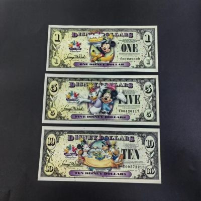 迪士尼纪念钞 2009 年 1、5、10 三个面值一套号码随机发 - 迪士尼纪念钞 2009 年 1、5、10 三个面值一套号码随机发